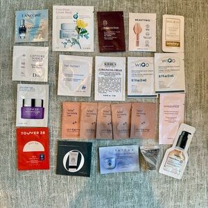 22 piece luxury beauty & skincare sample bundle | Dior, Tatcha, Prada, Sisley +